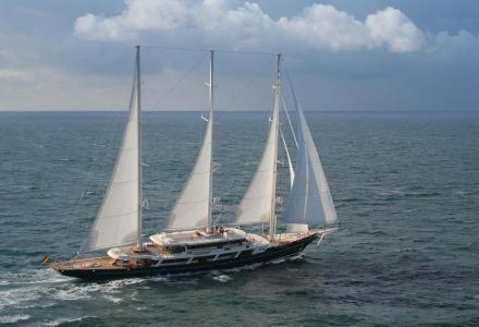 93m Lurssen sailing yacht EOS relaunched after refit