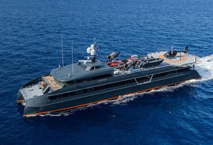 Brand new 66m support vessel Hodor for 87m Feadship Lonian
