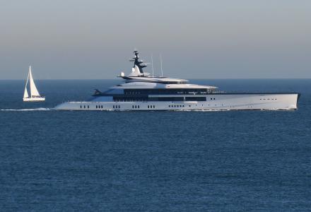 NFL team owner’s 109m superyacht Bravo Eugenia spotted in Holland