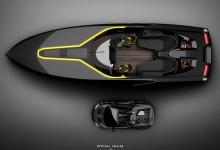 Lamborghini-inspired boat concept from Italian Design Studio Officina Armare