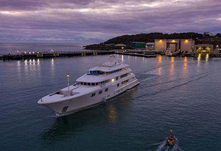 69m Amels superyacht Lady E to undergo winter refit at Pendennis