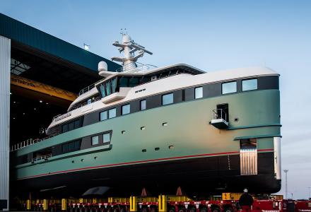 The first SeaXplorer expedition superyacht launched by Damen