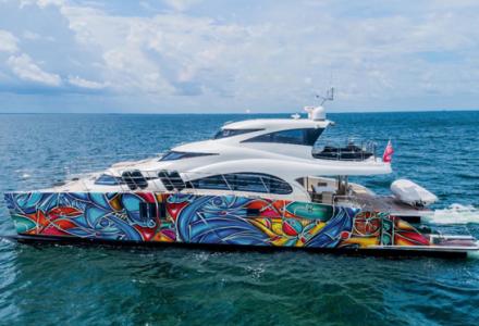 A work of art: 70 Sunreef Power yacht at Art Basel Miami