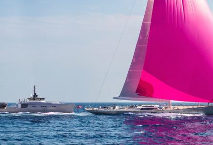 45m Pink Shadow support yacht delivered