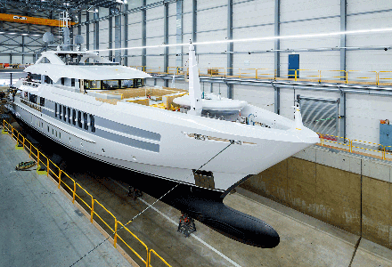 Heesen Yachts has launched 55m Project Castor