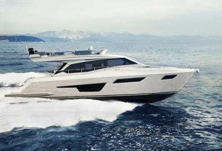 Ferretti Yachts 500 showcases new design solutions and two interior moods
