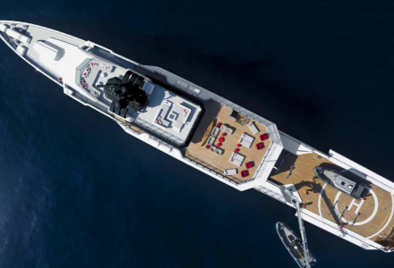 Bold, the 85-metre superyacht by the Australian manufacturer 