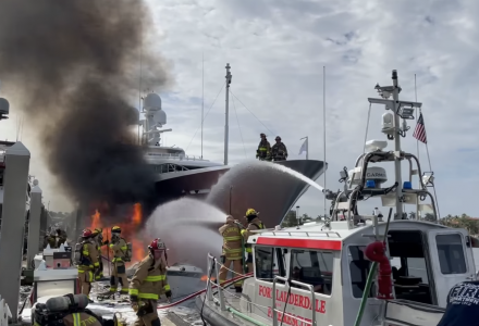 Feadship Yacht W Damaged in Fire 