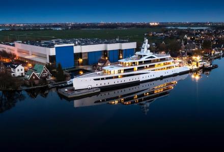 Feadship’s 94m Project 817 Starts Her Journey To the North Sea