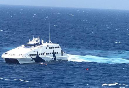 All 18 People Rescued after Catamaran Sinks near Milos Island