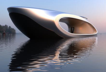 69m Futuristic Superyacht Concept Revealed by Lazzarini Design
