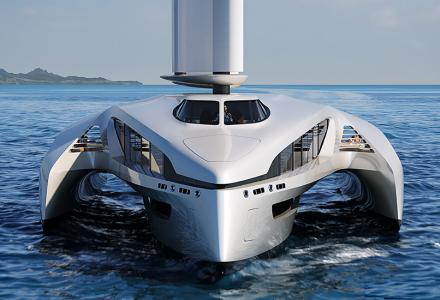 45m Trimaran Concept Seaffinity Revealed by VPLP Design