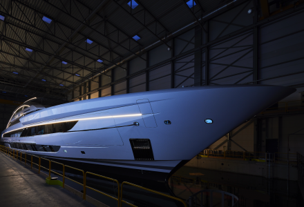 The Largest and Fastest Aluminium Yacht 80m Project Cosmos Launched by Heesen