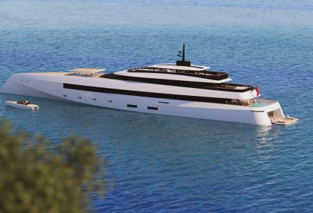 Alexander McDiarmid and Ghost Yachts Revealed 80m Concept G250 
