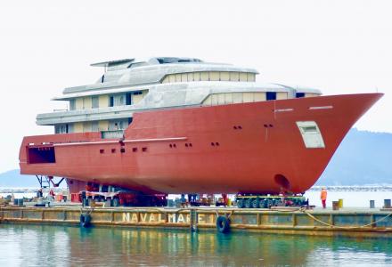 Antonini Navi Delivers 56m Hull and Superstructure Built for a Third Party   