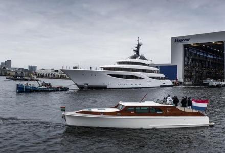 71m Juice Launched by Feadship in Amsterdam