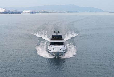 CL Yachts CLX96 Makes Her Maiden Sea Trial