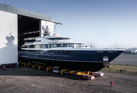 74m Amels 242 Launched at Damen Yachting