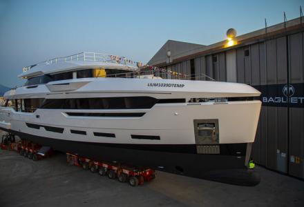 First Hull of DOM 133 Series Launched by Baglietto
