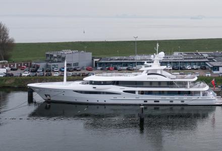 Amels 180 Papa Returns to Damen Yachting Shipyard for Refit