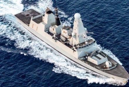 Destroyer HMS Duncan Saves a Yacht in Foul Weather