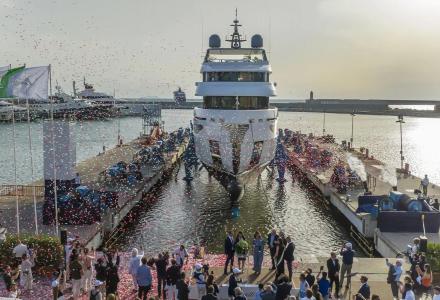 37m Benetti B.Yond Launched in Livorno