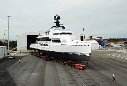 85.3m Explorer Project Globalfast Launched by Silver Yachts