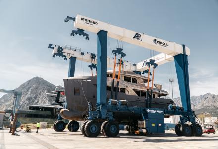 Bering Yachts Moves Two B80 Hulls to Antalya for Final Construction