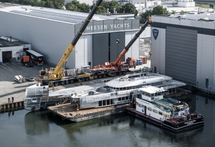 Heesen Yachts Provided Update on Project Orion's Construction Progress 