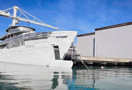 The Italian Sea Group Commences Outfitting for 50m Admiral Panorama