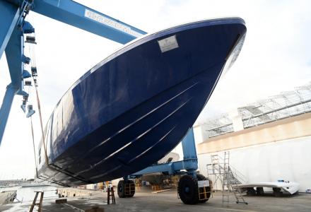  Otam's 80HT Hull and Deck Completed and Ready for Interior Outfitting