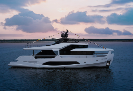 First Ferretti Yachts Infynito 80 Unit Launched at New Marina di Ravenna Shipyard