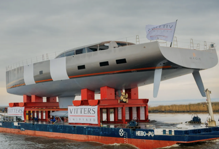 44m Sailing Yacht Magic Launched by Vitters