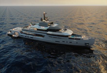 New Renderings of 54m Atlas Revealed by Ares Yachts