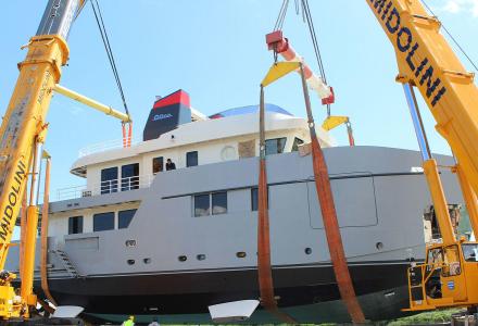 30.8m explorer yacht launched at MMGI Shipyard
