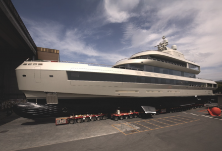 72m Admiral Armani Megayacht Launched by TISG 