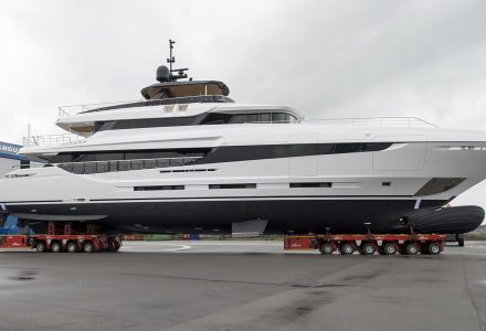 Mangusta Oceano 42 hits the water at Overmarine Group