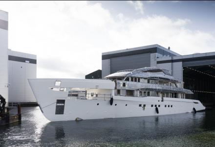 Heesen Completes Hull and Superstructure Join for New 50m Project Grace