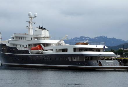 Icebreaking explorer yacht Legend spotted in Norway