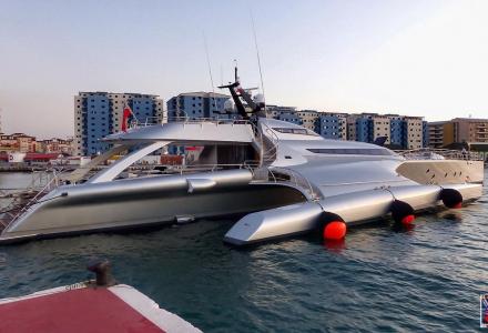 World's largest trimaran spotted in Gibraltar