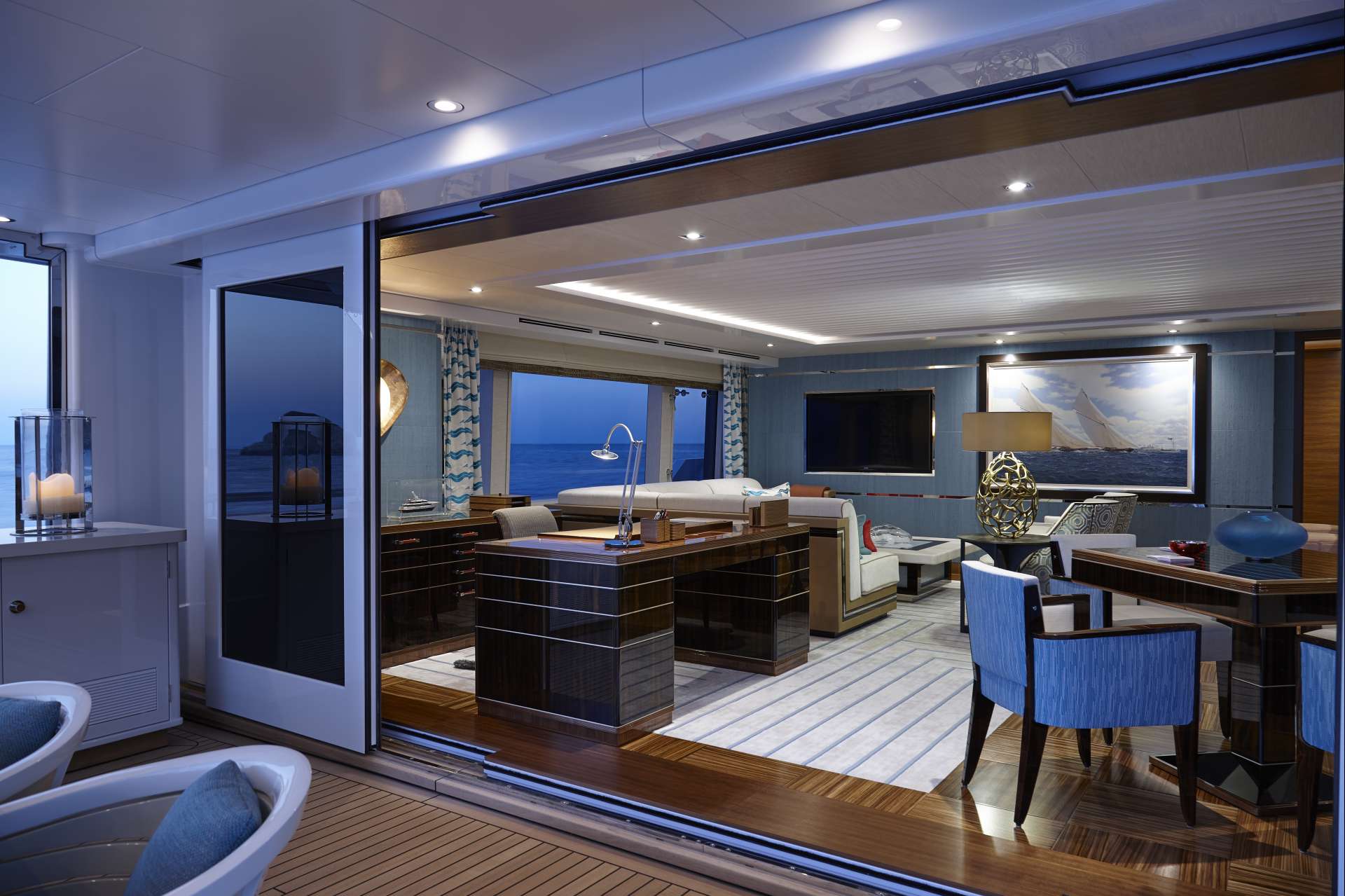 moon sand yacht interior