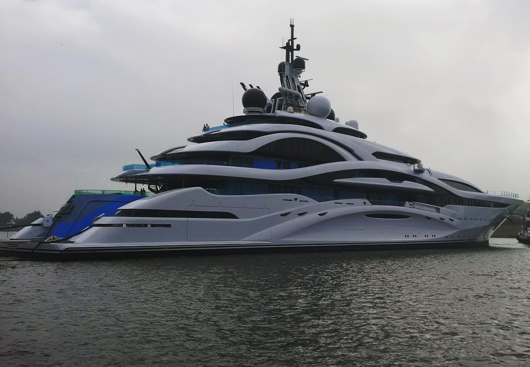 Project Jupiter hits the water at Lurssen - Yacht Harbour