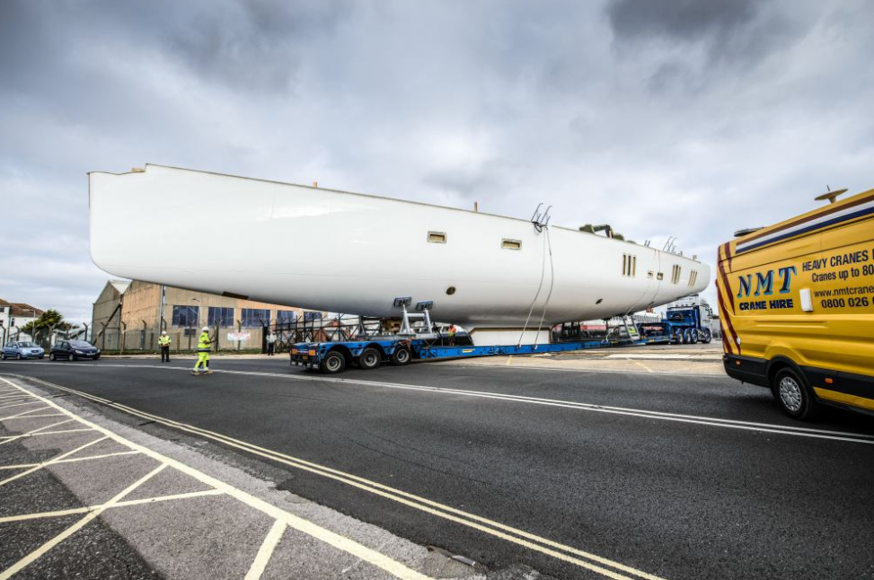 Largest Oyster superyacht moves from HMS Daedalus - Yacht Harbour