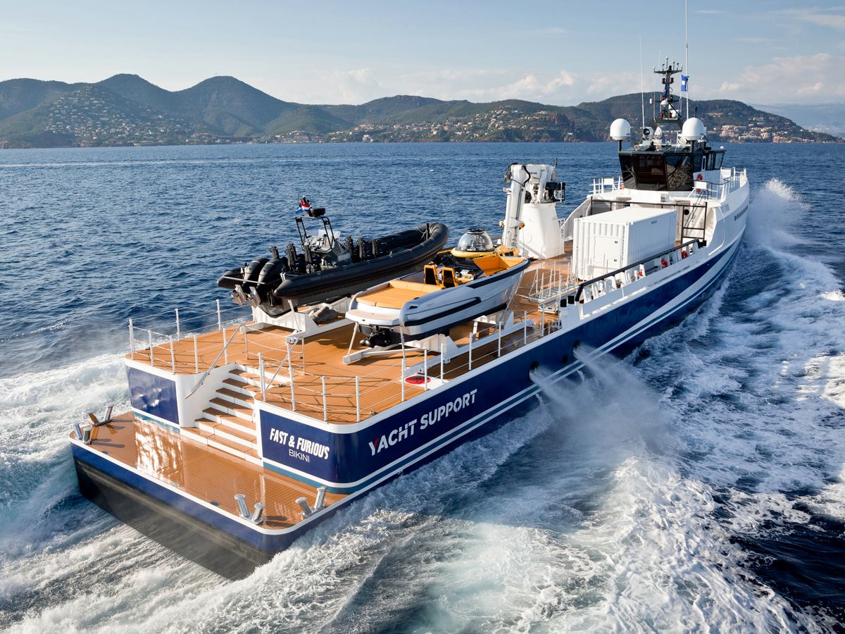 Damen Yacht Support vessel Fast & Furious sold - Yacht Harbour