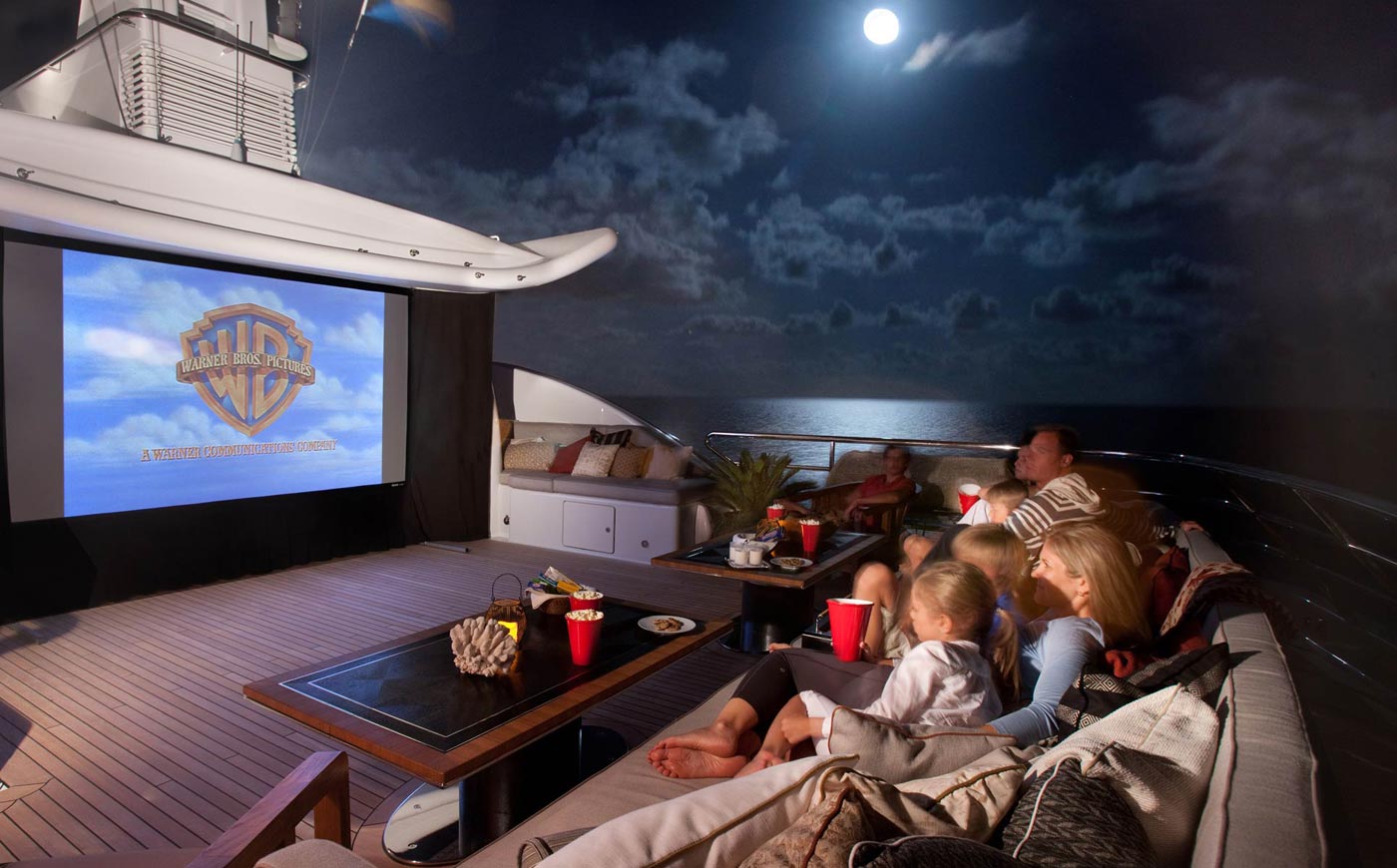 superyacht movie theater