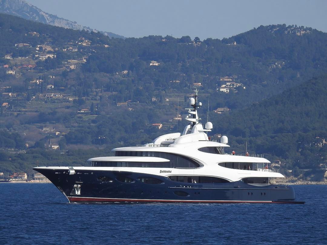 who owns the super yacht barbara