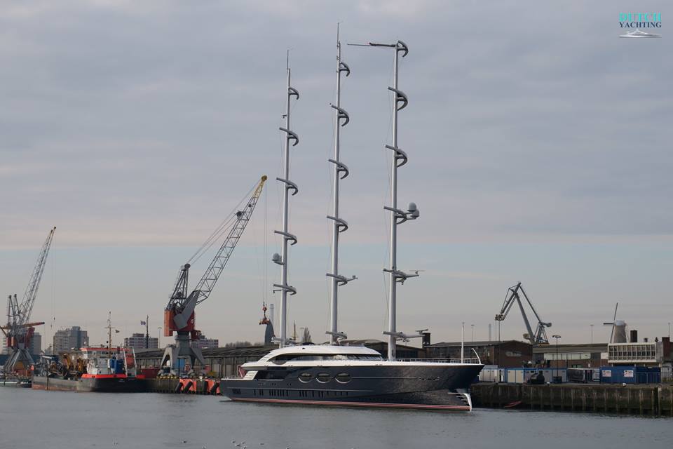 black pearl yacht solar sails