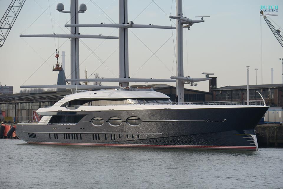 106m Project Solar Named Black Pearl Yacht Harbour