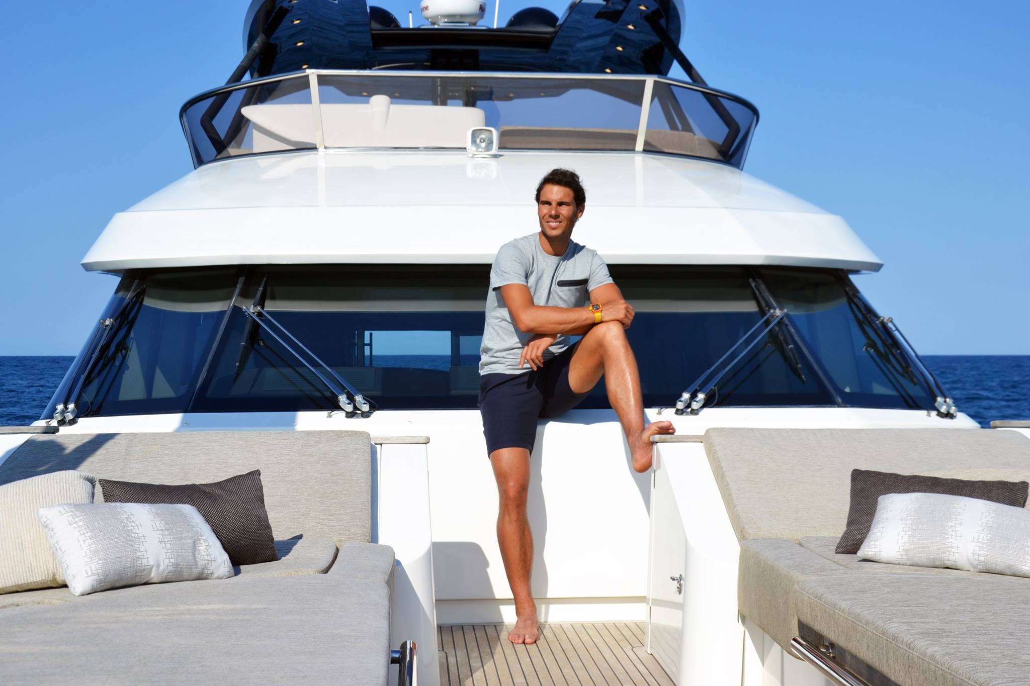 Rafael Nadal stars in MCY campaign on his 24m yacht ...