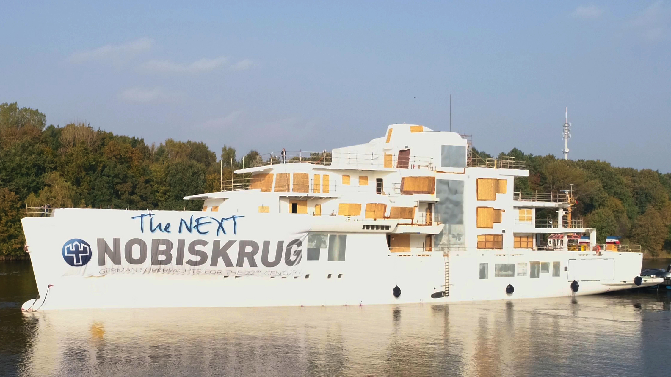 80m Nobiskrug Project 790 on the move - Yacht Harbour